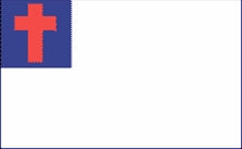 INDOOR COLONIAL NYL-GLO CHRISTIAN FLAG