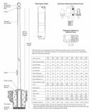 COMMERCIAL FIBERGLASS FLAGPOLE