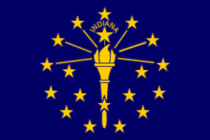 INDIANA STATE FLAG