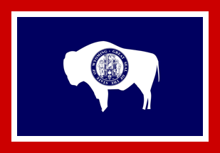 WYOMING  STATE FLAG